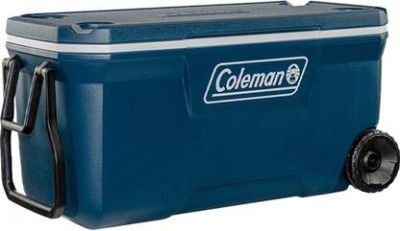 COLEMAN 100 QT Large Ice Box,94.6L Keeps the Ice™ up to 5 days(Blue,White)  (Blue, White, 91 L)