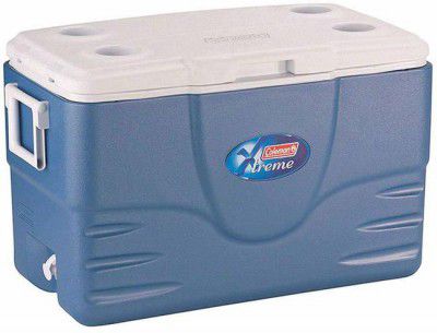 COLEMAN 52Qt Xtreme Ice Box, 49L cooler box, 5-Day Ice Retention (Blue, 49 L)