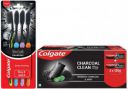 Colgate Charcoal Clean BlackGelToothpaste (240gm) & Slimsoft Charcoal Toothbrush (4pc) Toothpaste  (240 g, Pack of 2)...