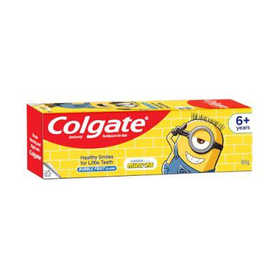 Colgate Kids Multi Action Toothpaste - 80G Gentle Protection For 6+ Years, Minions, Bubble Fruit Flavour,
