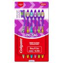 Colgate Manual, Adult Zigzag Toothbrush - Pack Of 6 Medium Multicolour Soft Tooth Brush...