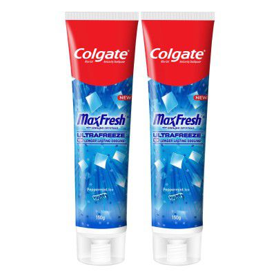 Colgate MaxFresh Breath Freshner Oral Care Toothpaste, 300g Saver Pack (150g x 2)