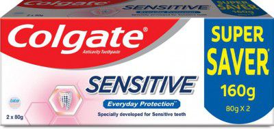 Colgate Sensitive Everyday Protection Toothpaste For Sensitive Teeth (Combo Pack) Toothpaste (160 g, Pack of 2)