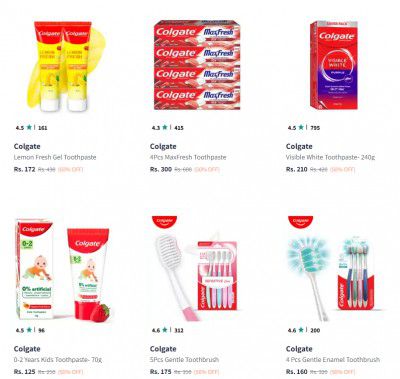 Myntra : Up to 55% OFF | Colgate Toothpaste