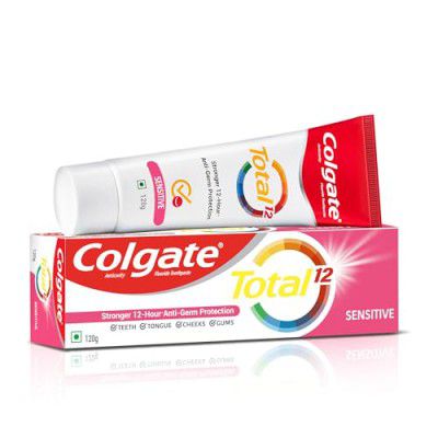 Colgate Total Sensitive Anti-Germ Protection Toothpaste - 120g, World's No. 1* Germ-fighting Toothpaste