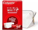 Colgate Visible White Toothpaste (100g x 4pcs) with Premium Travel pouch Toothpaste (400 g)...