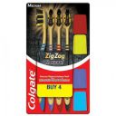 Colgate Zig Zag Charcoal (Medium) Toothbrush 4 pcs...