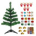 Collectible India 1 feet Christmas Tree for Home Decoration- Xmas Tree 1 feet with 50 Xmas Decoration Ornaments ...