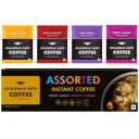 Colombian Brew Assorted Instant Coffee Powder Box (Strong,Vanilla,Hazelnut,Caramel)  80gm...