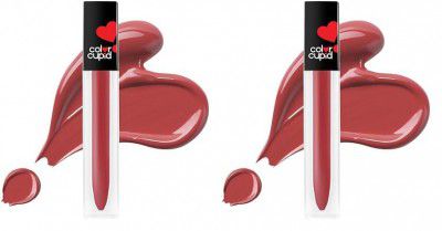 Color Cupid Matte Intense Color 18-Hour Stay Liquid Lipstick | 4 ml (Pack of 2)