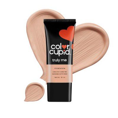 Color Cupid Truly Me Liquid Foundation | Everyday Comfort, Longwear, Second skin finish | Triple power of Niacinamide, Ceramides and Hyaluronic Acid | Cappuccino | 30ml