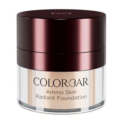 Colorbar Amino Skin Radiant Cream Foundation - (Petal Fair 002, 15g) | Smooth and Satin finish | High-coverage | Suitable for all skin types