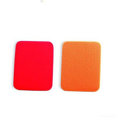 Colorbar Peppy Duo Foundation Sponges II Pack of 2 latex-free sponge II Evenly blend mousse, cream, liquid, and compact foundation