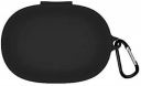 Colorcase Siicone Shockproof Case Cover with Hook for Realme Buds Q - (Black)...
