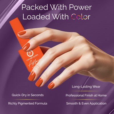 Colors Queen Affair Nail Polish - 06 - Tangy Sun Set, 13ml 