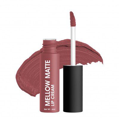 Colors Queen Mellow Matte Lip Cream, Long Lasting Lipstick for Women (13 - Mauve Party)