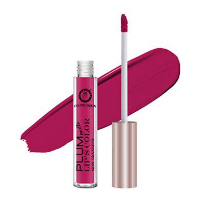 Colors Queen Plum Matte Non Transfer, Water Proof, Liquid Lipstick, (25 - Pink Tease, 7ml)