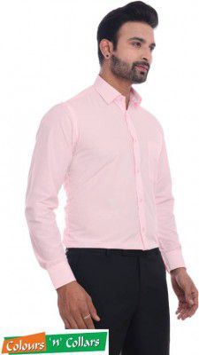 Colours n' Collars  Men Regular Fit Solid Spread Collar Formal Shirt