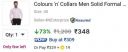 Colours n' Collars Men Regular Fit Solid Spread Collar Formal Shirt...