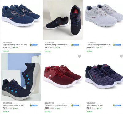 Columbus Sports Shoes starts ₹372