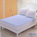 Comfort Ideas Elastic Strap Single Size Mattress Cover (Blue)...