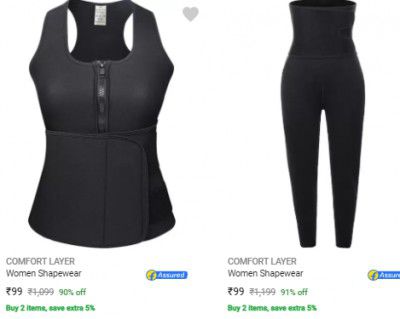 Comfort Layer Womens Shapewears Starts ₹99 | Upto 90% Off
