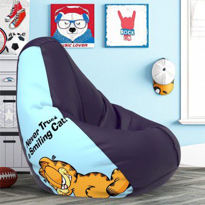 ComfyBean Bag with Beans Filled 4XL (Model: Garfield_ARTWORK-12 - Indigo)