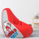 ComfyBean Bag with Beans Filled 4XL- Official: Jack & Mayers Bean Bags - for Adults - Max User Height : 5.5-6 Ft.-Weight : 70-99 Kgs(Model: Chill Vibes Only - Red Light-Grey)...