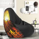 ComfyBean Bag with Beans Filled 4XL- Official: Roadies Bean Bags - for Adults - Max User Height : 5.5-6 Ft.-Weight : 70-99 Kgs(Model: Roadies-Artwork 13 - Black)...