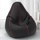 ComfyBean Bag with Beans Filled XXL - for Teenagers - Max User Height : 4.5-5 Ft.-Weight : 45-50 Kgs(Model: Black Pink)...
