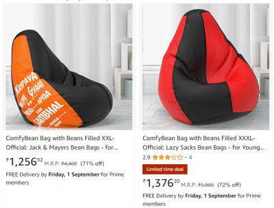 ComfyBean Bag with Beans Upto 82% Off