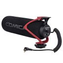 comica CVM-V30 LITE Video Microphone Super-Cardioid Condenser On-Camera Shotgun Microphone for Canon Nikon Sony Panasonic Camera/DSLR/iPhone Samsung Huawei with 3.5mm Jack (Red)...