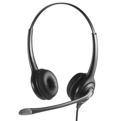 Communication Headset Noise - Cancelling Protection Clear Call Convenient Solid Material Adjustable The RJ Connector