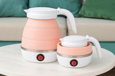 Compact & Foldable Hot Water Kettle 600ml | Silicone Electric Kettle For Travel