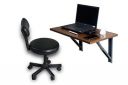 Compal Multipurpose Wall Mounted Table, Wall Mounted Desk, Wall Mount Table, Desks, Folding Wall Mounted Glossy Finish Plywood Study Table, Folding Shelf Table, Office Table, Work Table, Foldable Lapt...