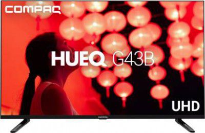 Compaq HUEQ G43B 108 cm  43" LED Smart Android TV CQ43APUDBL