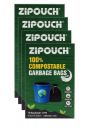 Compostable Garbage Bags Size 19 X 21 Inches (Medium) 60 Bags | Pack of 4...