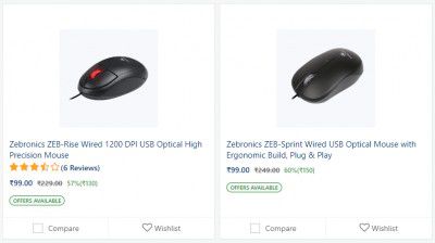 Computer Mouse @ ₹99