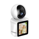 Conbre PrimeXR 3MP Wireless Video calling Indoor CCTV Camera for Baby and Pet Monitoring | Two Way Talk | Motion Track | Supports upto 128GB SD card...