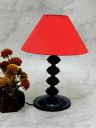 contemprary Table lamp with red Shade...