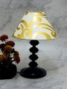 contemprary Table lampwith Khadi Gold Shade...