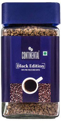 Continental Coffee Black Edition Freeze Dried Pure Instant Coffee Powder 100g Jar | Cold Coffee | Black Coffee |