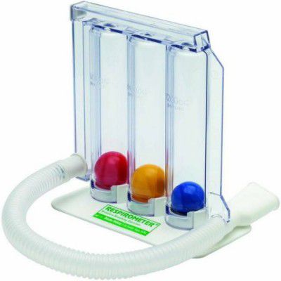 Control D 3 Ball Lung Exerciser Respiratory Spirometer