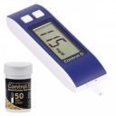 Control D 50 Strips & Blue Digital Glucose Blood Sugar testing Monitor Machine...