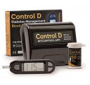 Control D Blood Glucose Monitor (Pack of 50 Strips, Black)...