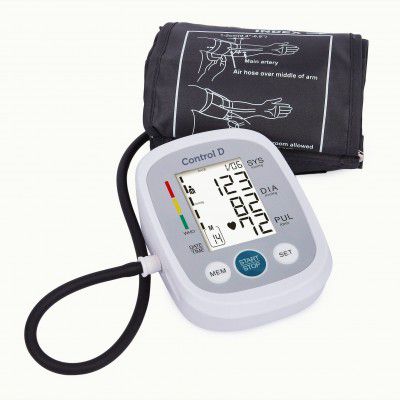 Control D Homely CPort Automatic Accurate Digital Blood Pressure Machine Bp Monitor (White, Silver)