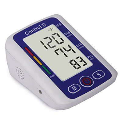 Control D Talking USB Port to Power BP Machine Fully Automatic Comfort Digital Electronic Speaking Blood Pressure BP Monitor Machine with Mdi Technology (Blue)