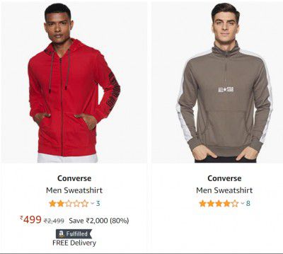 Converse Men Sweatshirt up to 61% off