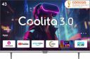 Coocaa (43") Full HD LED Smart Coolita TV 2024 Edition with Dolby Audio and Eye Care Technology (43S3U Plus)...