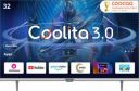 Coocaa (32 inch) HD Ready LED Smart Coolita TV 2024 Edition with Dolby Audio and Eye Care Technology (32S3U Plus)...